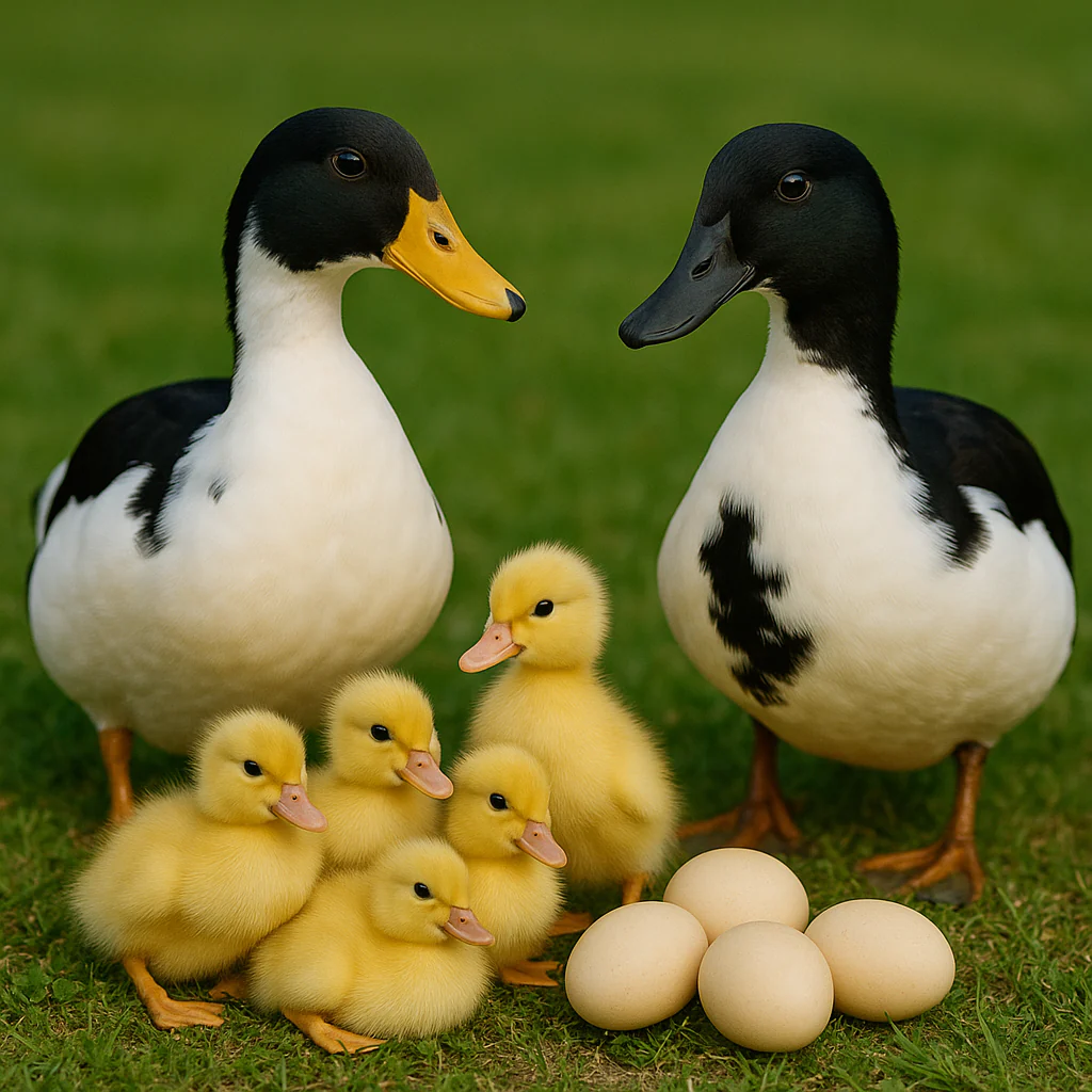 Black & White Magpie Ducks Hatching Eggs - Image 4