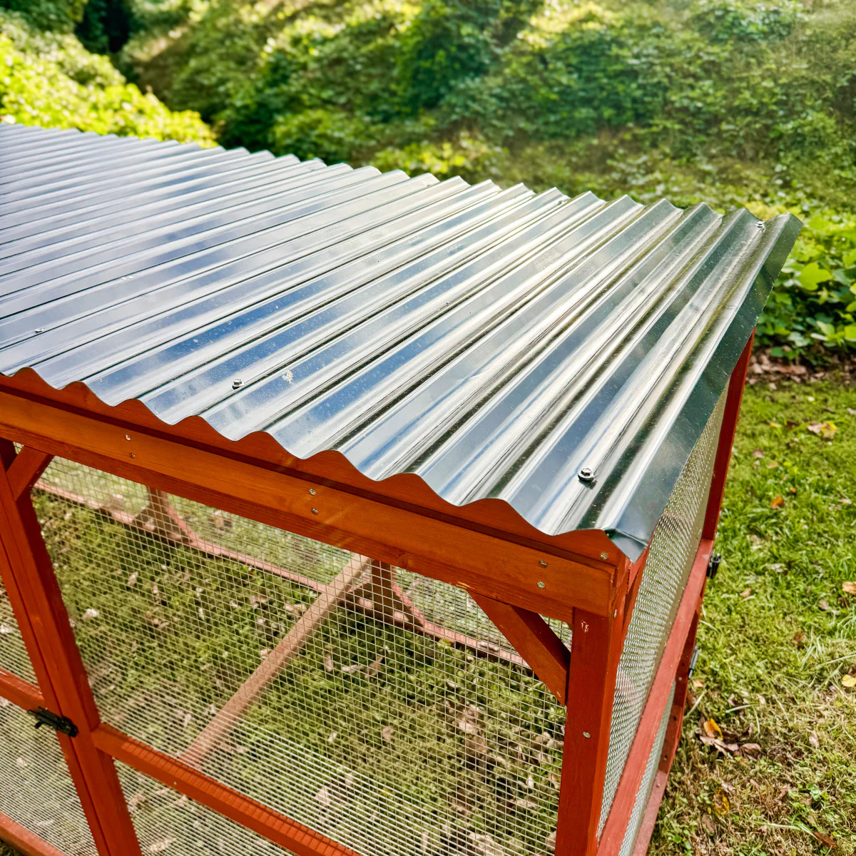 Metal Roof for Run Extension - Image 5