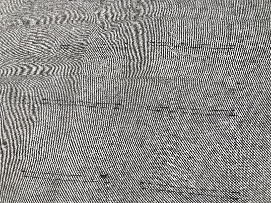 Black Denim Egg Apron with Chicken Print Pockets - 14 Pockets Hand Sewn! - Image 4