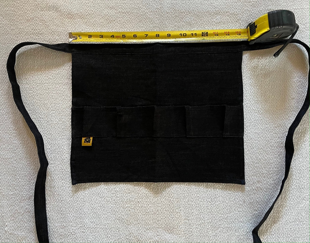 Egg Waist Apron Black Heavy Denim - Image 3