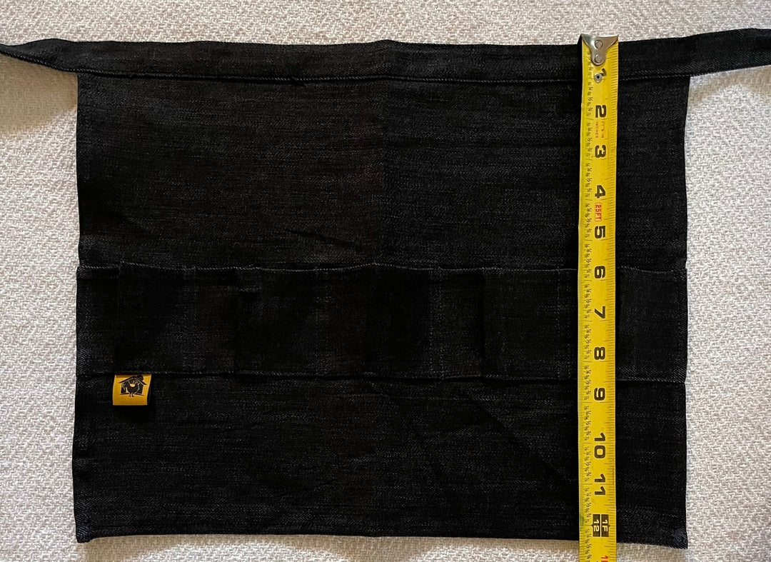 Egg Waist Apron Black Heavy Denim - Image 4