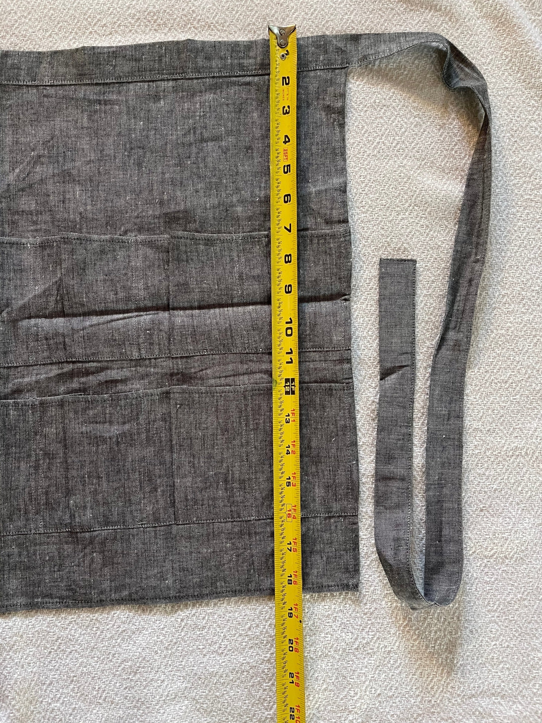 Grey Denim Egg gathering waist Apron! - Image 5