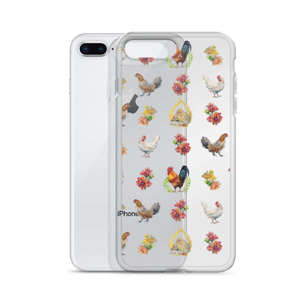 iPhone Case with ORIGINAL Chicken Pattern Artwork - Image 4