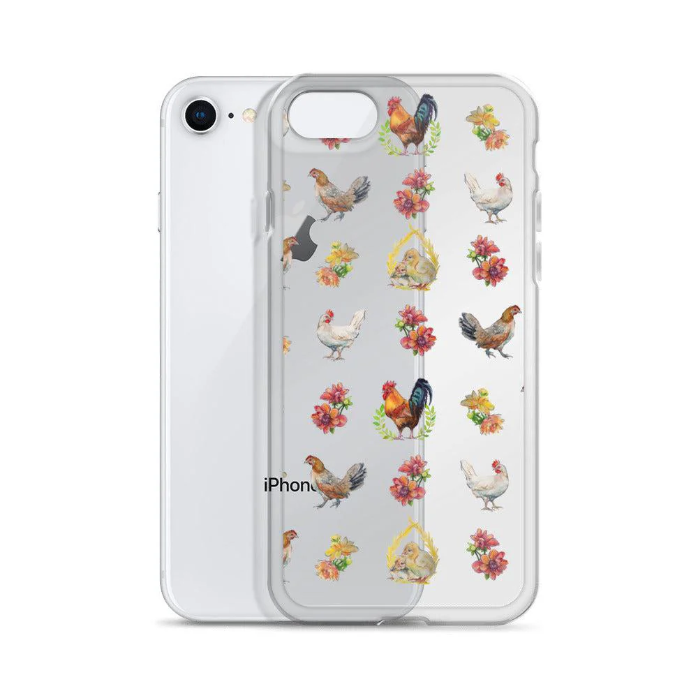 iPhone Case with ORIGINAL Chicken Pattern Artwork - Image 6