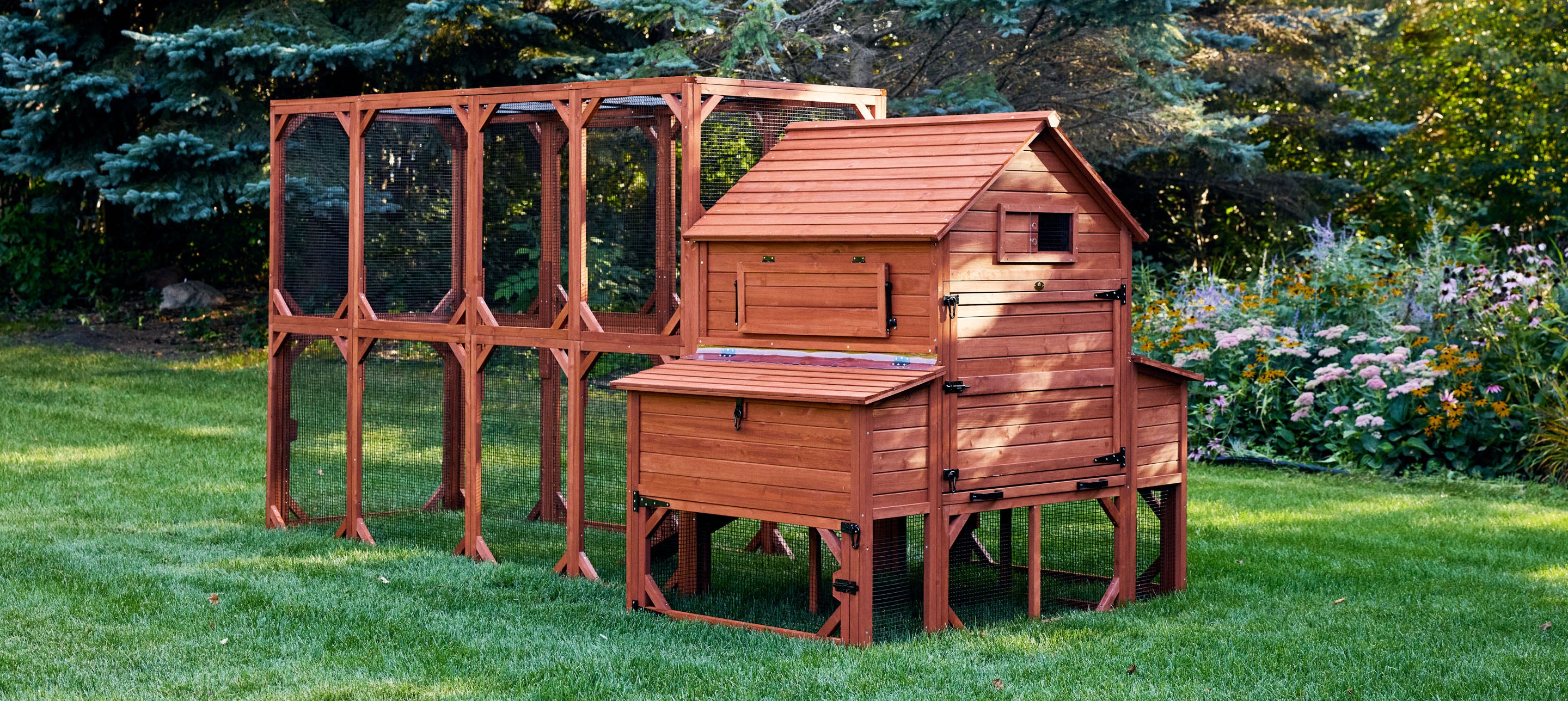 Chicken Coop for 10 Chickens – Rhode Island Homestead Coop with Run Extension Options - Image 8