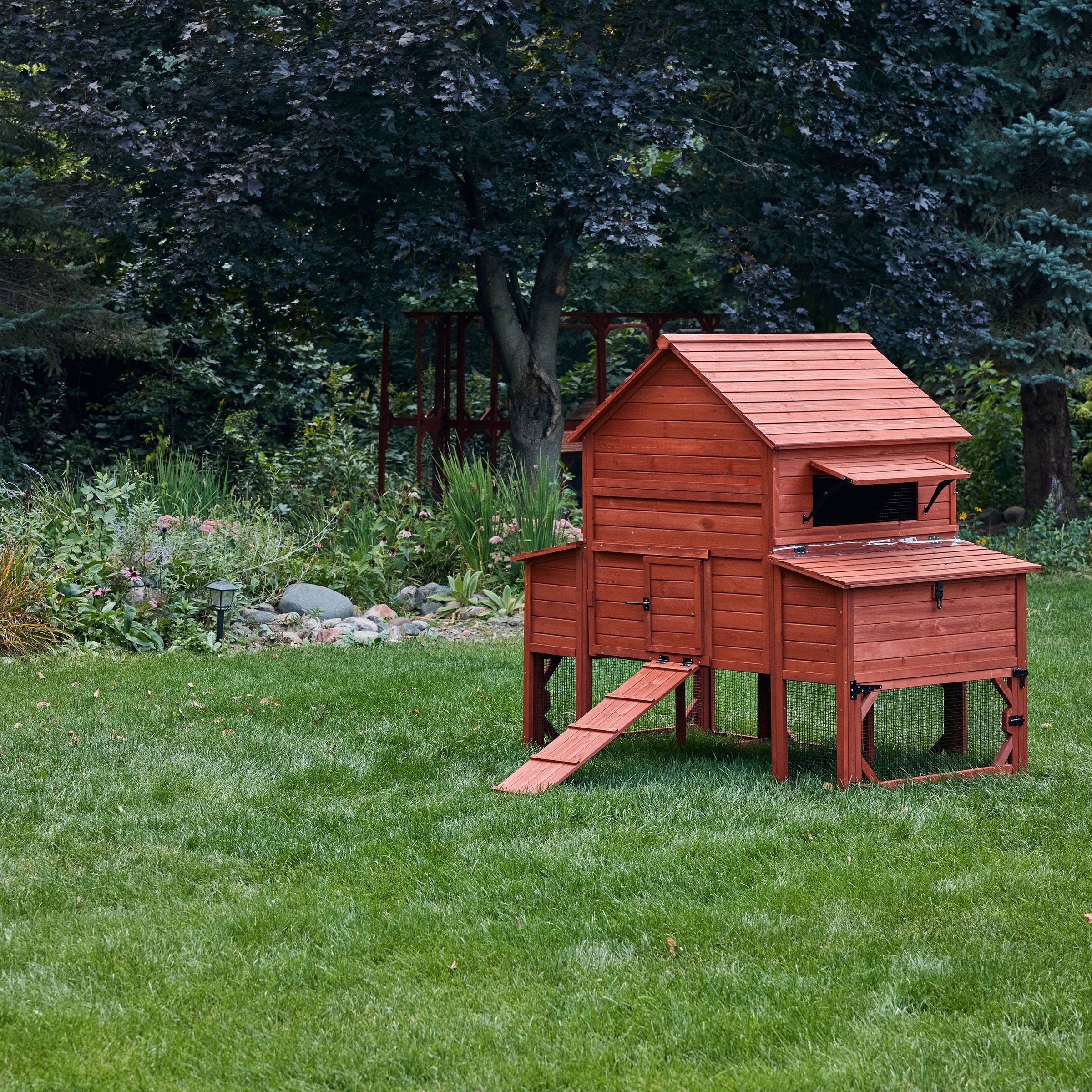Chicken Coop for 10 Chickens – Rhode Island Homestead Coop with Run Extension Options - Image 35